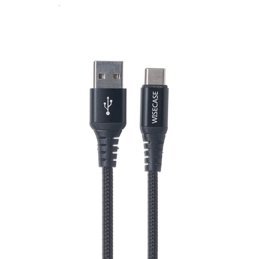 Wisecase TypeC Cable aluminum alloy shell, weaving data cable 1M