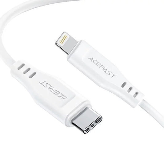 Acefast C3-01 USB-C to Lightning TPE charging data cable 1.2M white