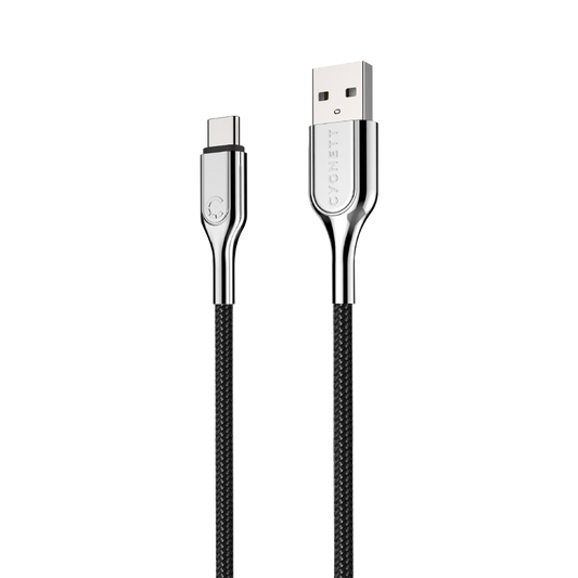 Cygnett Armoured 2.0 USB-C to USB-A (3A/60W) Cable 3M - Black