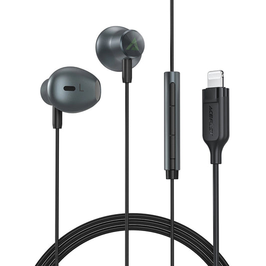 Acefast L1 Wired Earphones for Lightning Black