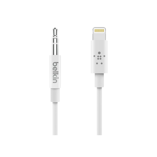 Belkin 3.5mm Audio Cable with Lightning Connector - White