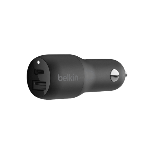 Belkin BoostUp 18W USB-C PD + 12W USB-A Dual Port Car Charger