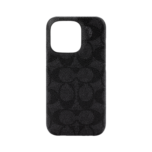 Coach Slim Wrap Case for iPhone 14 Pro Signature C Black