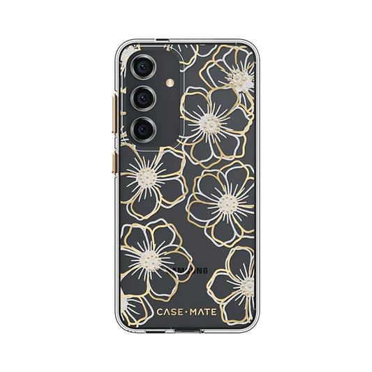 Case-Mate Floral Gems Case Antimicrobial/Recycled suits New Galaxy 2024 6.1 -S24 Gold