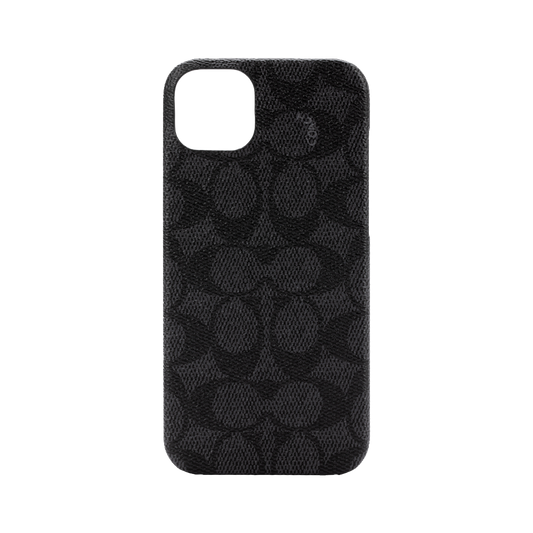 Coach Slim Wrap Case for iPhone 14 Plus Signature C Black