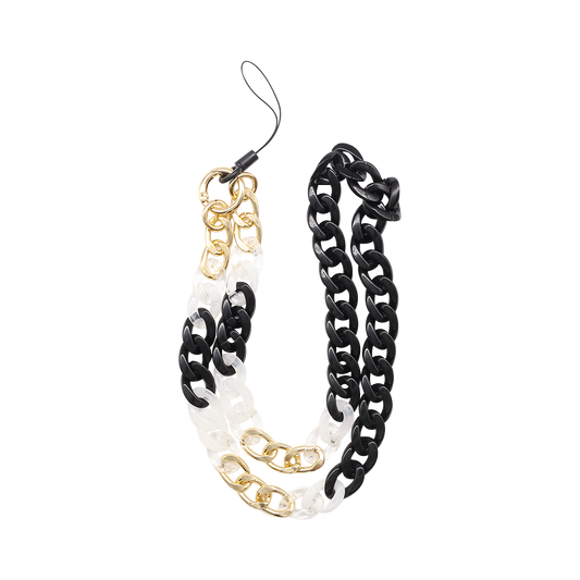 Doormoon Curb Phone Chain 87cm - Black/Gold