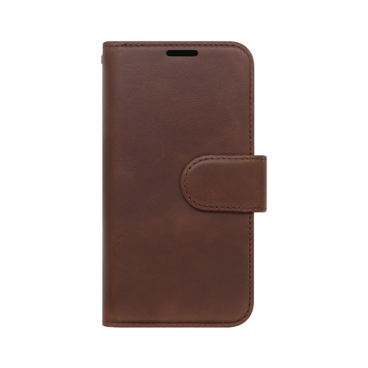 Wisecase Samsung Galaxy S23+ Deluxe Wallet Folio Brown