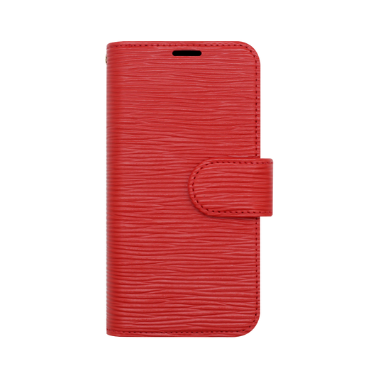 Wisecase Samsung Galaxy S23+ Deluxe Wallet Folio Red