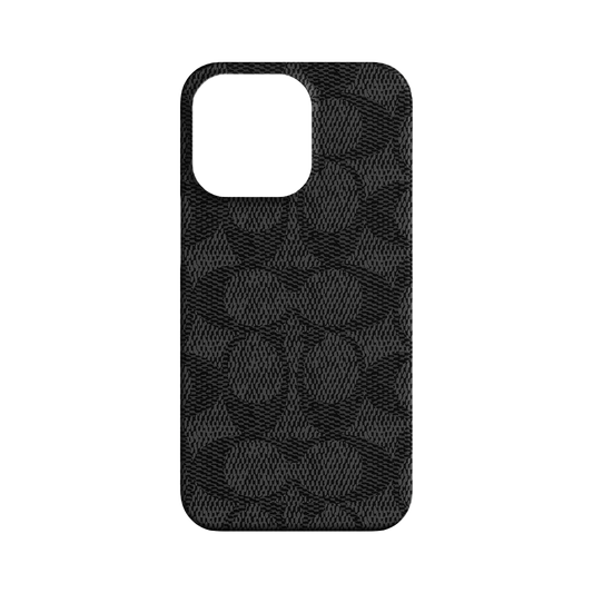 Coach Slim Wrap Case for iPhone 13 Pro 6.1 Signature C Black