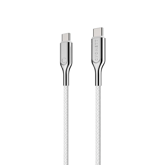 Cygnett Armoured USB-C to USB-C (3.1) Cable - White 1m