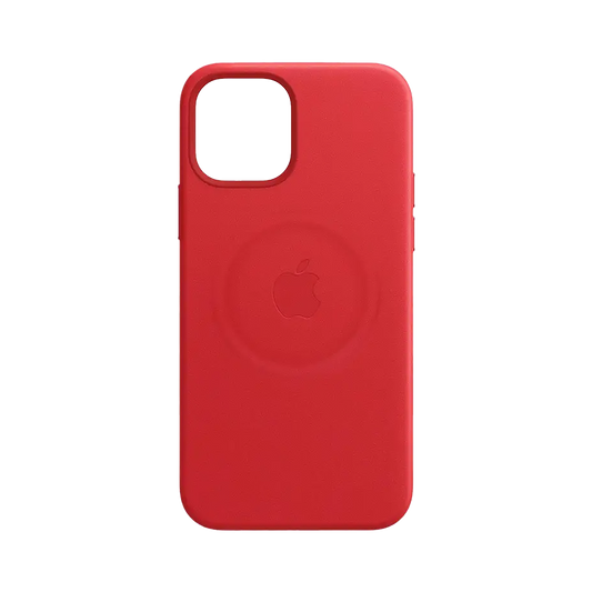 Apple iPhone 12/ Pro Leather Case SCARLET