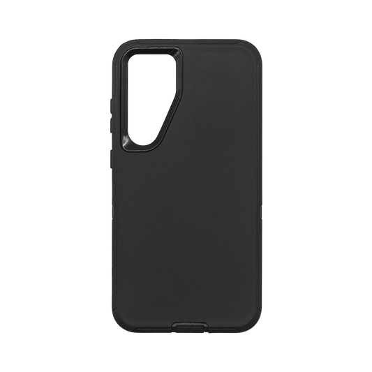 Wisecase Samsung Galaxy S24+ Bulwark Pro Case Black+Black