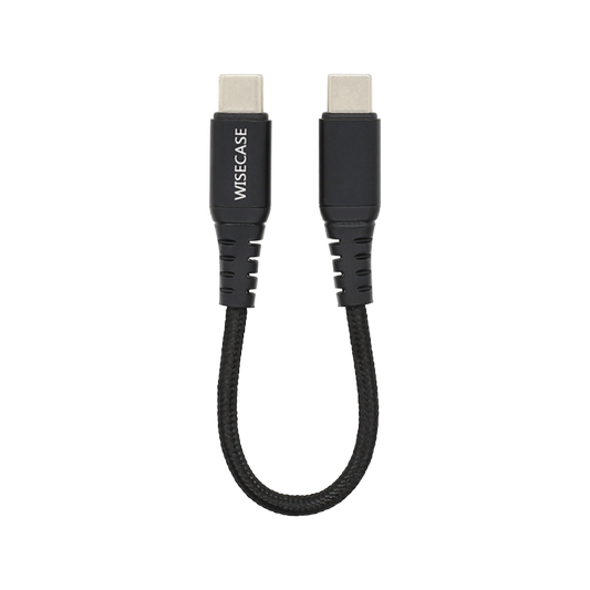 Wisecase USB-C to USB-C Cable Black 15CM