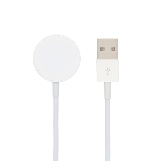 Wisecase Watch Charger for Apple(USB-A) White - 1M