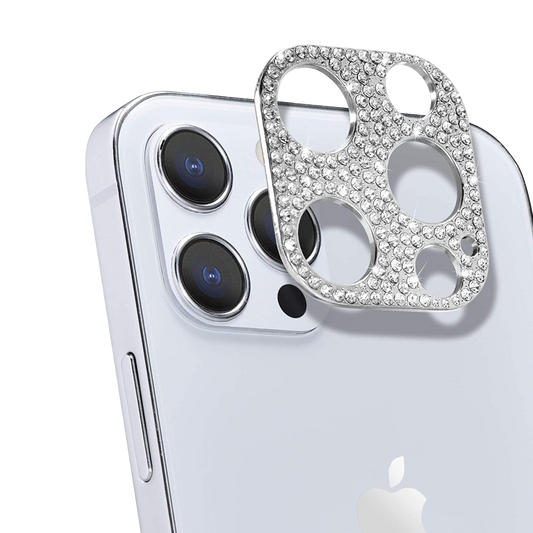 DOORMOON iPhone 12 Pro Max Rear Camera Protector Bling Bling Silver