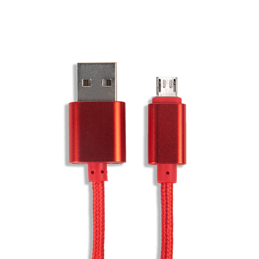 Wisecase MicroUSB Full Color Cable 1.5M- Red