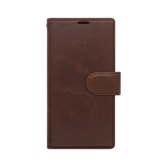 Wisecase Samsung Galaxy S23 Ultra Deluxe Wallet Folio Brown