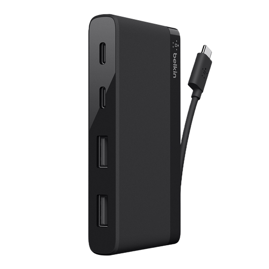 Belkin USB-C 4-PORT MINI HUB 3.0 Black