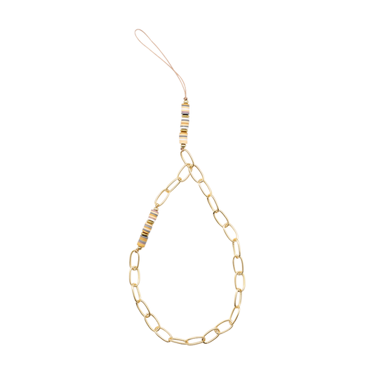 Doormoon Gold Phone Chain 40cm - Pottery Bead