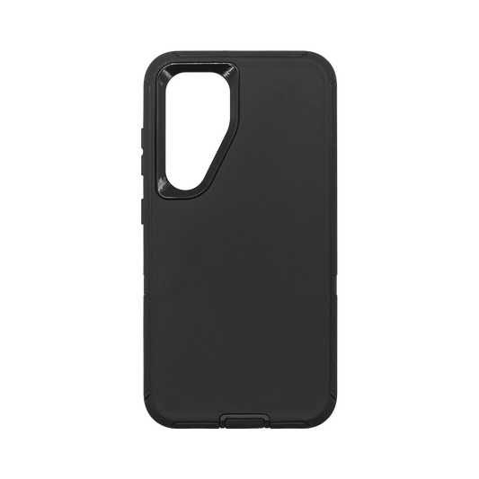 Wisecase Samsung Galaxy S24 Bulwark Pro Case Black+Black