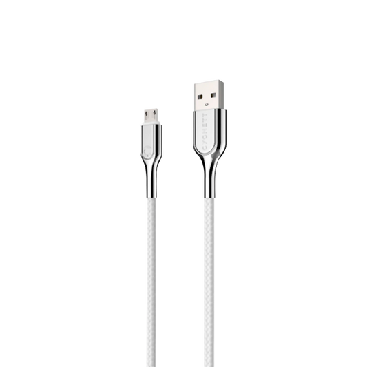 Cygnett ARMOURED Micro USB to USB-A Cable - White 3m