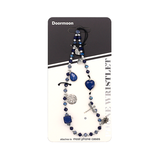 Doormoon Gemstone Phone Chain 41cm - Blue