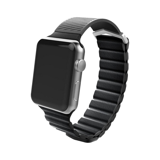 X-doria Hybrid Leather Band for Apple Watch 38/40/41mm - Crocodile Black