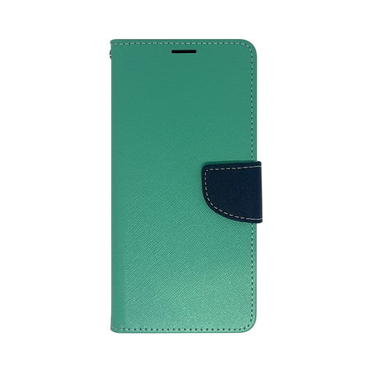 Wisecase Samsung Galaxy A15 5G MERC Wallet --Cyan+Dark Blue