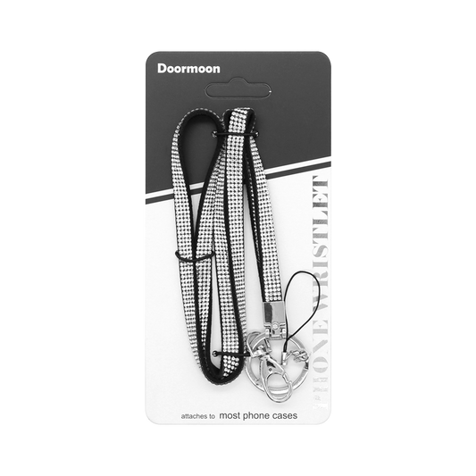 Doormoon Diamond Phone Lanyard 80cm - White