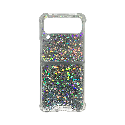 Wisecase Sam Galaxy Z Flip 4 Glitter Sliver