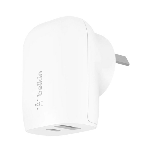 Belkin Dual USB-C Wall Charger 37W White