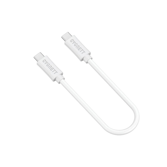 Cygnett LightSpeed USB-C/ USb-C 3.1 G2 Cable 10CM - PVC White