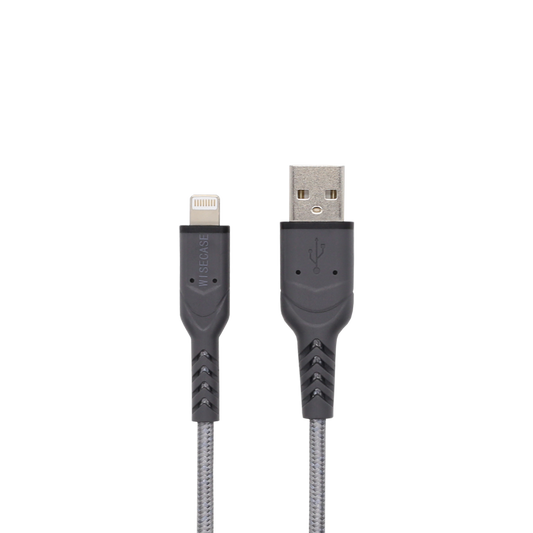 Wisecase Lightning to USB-A Dark Grey 3M