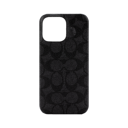 Coach Slim Wrap Case for iPhone 14 Pro Max Signature C Black