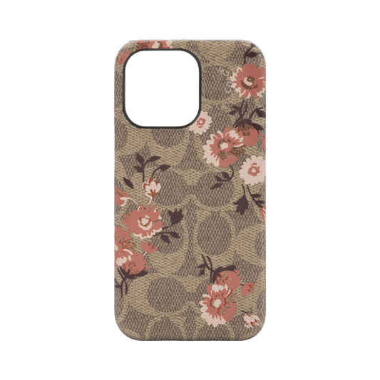 Coach Slim Wrap Case for iPhone 13 Pro 6.1 Prairie Rose Signature